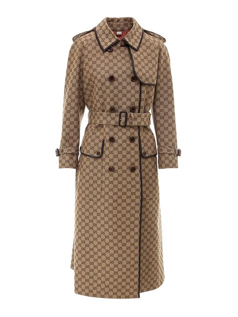 gucci black coat womens|gucci trench coat women's.